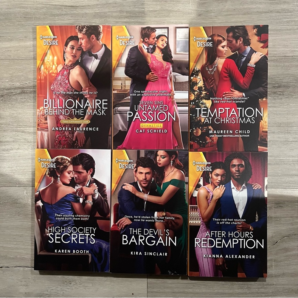 6 NWT Harlequin Desire Paperback Romance Books (October 2020)